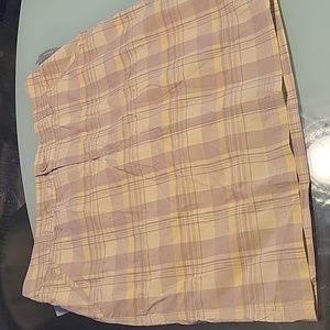 Cj banks. Yellow plaid skort. 16w